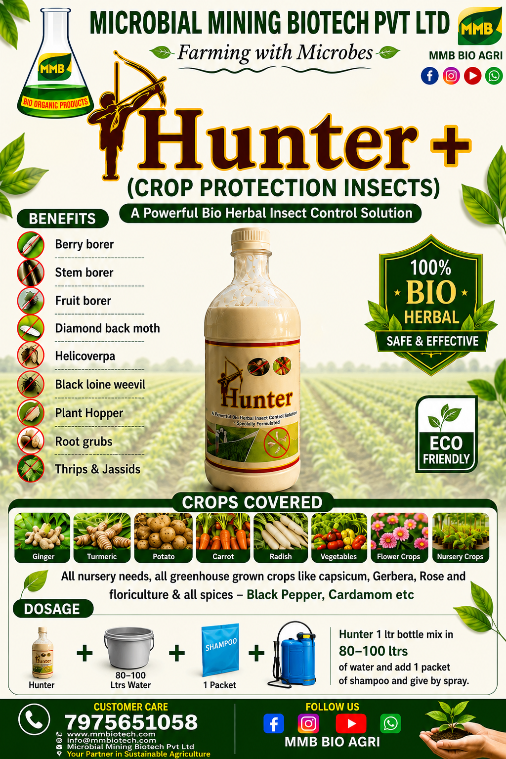 Hunter + - crop protections insects